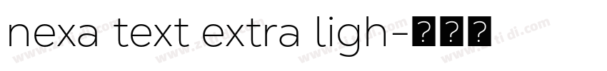 nexa text extra ligh字体转换